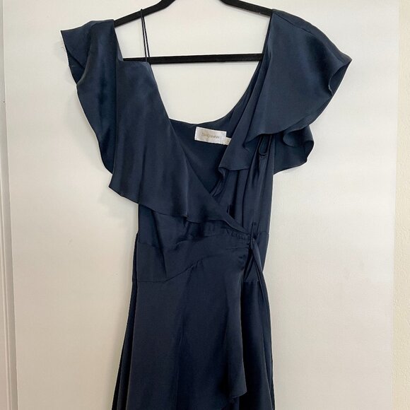 Zimmermann Wrap Silk Mini Dress Size 2 - Picture 2 of 6